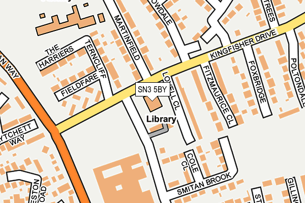 SN3 5BY map - OS OpenMap – Local (Ordnance Survey) SN3 5BY map - OS OpenMap – Local (Ordnance Survey)