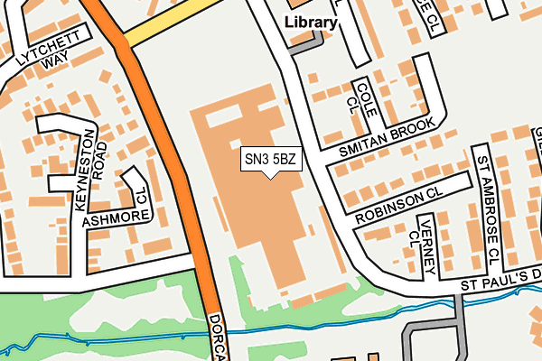 SN3 5BZ map - OS OpenMap – Local (Ordnance Survey) SN3 5BZ map - OS OpenMap – Local (Ordnance Survey)