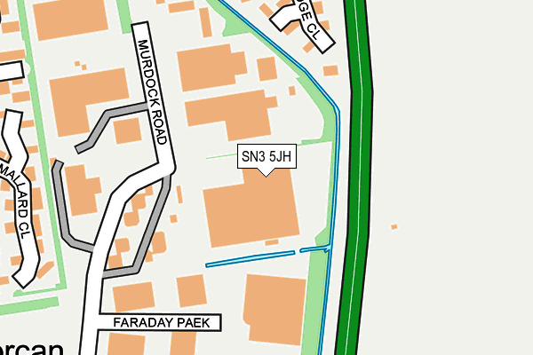 SN3 5JH map - OS OpenMap – Local (Ordnance Survey) SN3 5JH map - OS OpenMap – Local (Ordnance Survey)