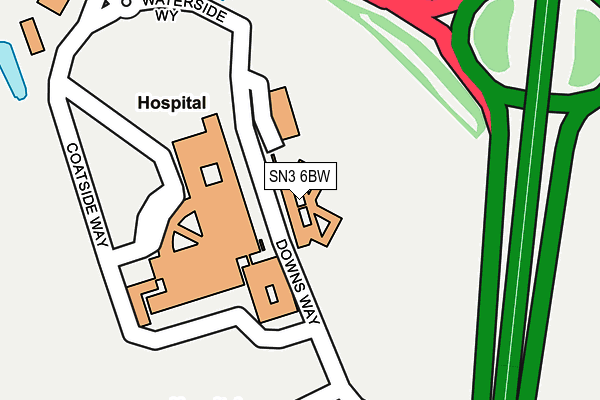SN3 6BW map - OS OpenMap – Local (Ordnance Survey) SN3 6BW map - OS OpenMap – Local (Ordnance Survey)