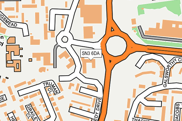 SN3 6DA map - OS OpenMap – Local (Ordnance Survey) SN3 6DA map - OS OpenMap – Local (Ordnance Survey)