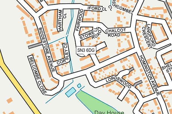 SN3 6DG map - OS OpenMap – Local (Ordnance Survey) SN3 6DG map - OS OpenMap – Local (Ordnance Survey)