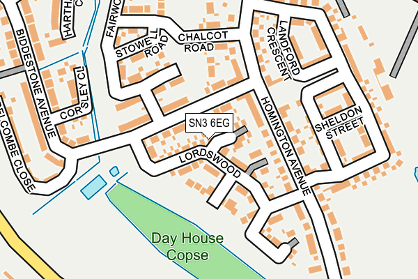 SN3 6EG map - OS OpenMap – Local (Ordnance Survey) SN3 6EG map - OS OpenMap – Local (Ordnance Survey)