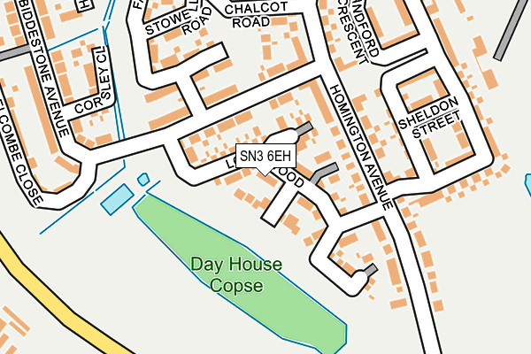 SN3 6EH map - OS OpenMap – Local (Ordnance Survey) SN3 6EH map - OS OpenMap – Local (Ordnance Survey)
