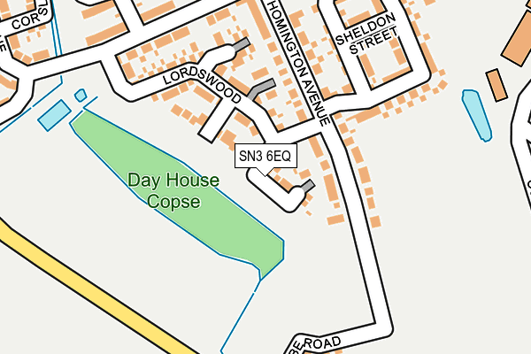 SN3 6EQ map - OS OpenMap – Local (Ordnance Survey) SN3 6EQ map - OS OpenMap – Local (Ordnance Survey)