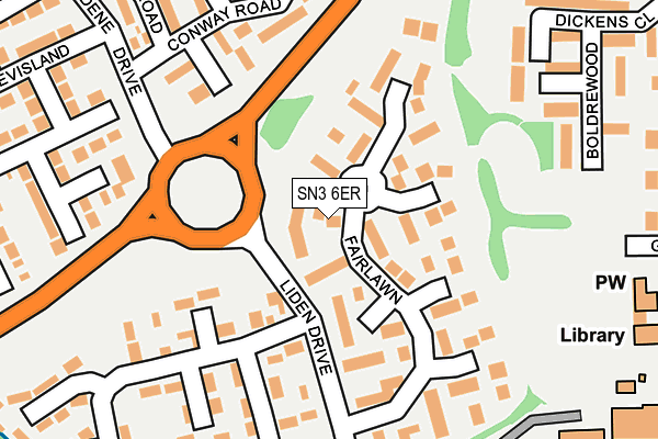 SN3 6ER map - OS OpenMap – Local (Ordnance Survey) SN3 6ER map - OS OpenMap – Local (Ordnance Survey)
