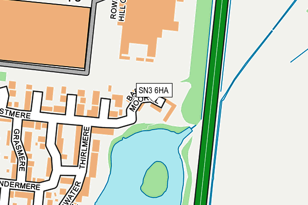 SN3 6HA map - OS OpenMap – Local (Ordnance Survey) SN3 6HA map - OS OpenMap – Local (Ordnance Survey)