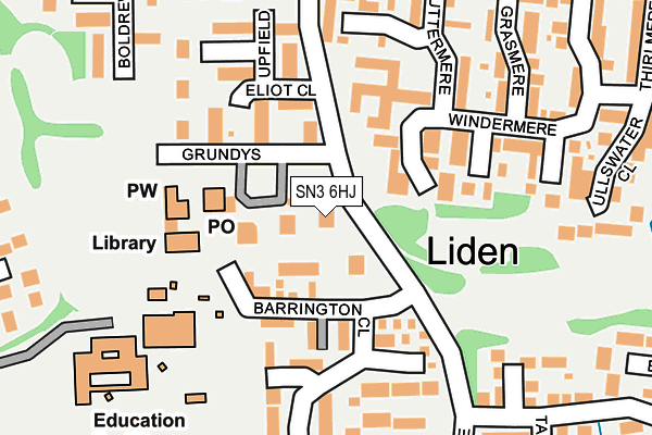 SN3 6HJ map - OS OpenMap – Local (Ordnance Survey) SN3 6HJ map - OS OpenMap – Local (Ordnance Survey)