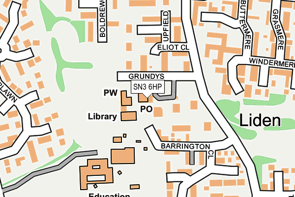 SN3 6HP map - OS OpenMap – Local (Ordnance Survey)