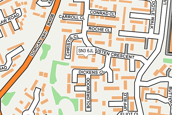 SN3 6JL map - OS OpenMap – Local (Ordnance Survey) SN3 6JL map - OS OpenMap – Local (Ordnance Survey)