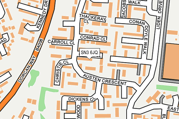 SN3 6JQ map - OS OpenMap – Local (Ordnance Survey) SN3 6JQ map - OS OpenMap – Local (Ordnance Survey)