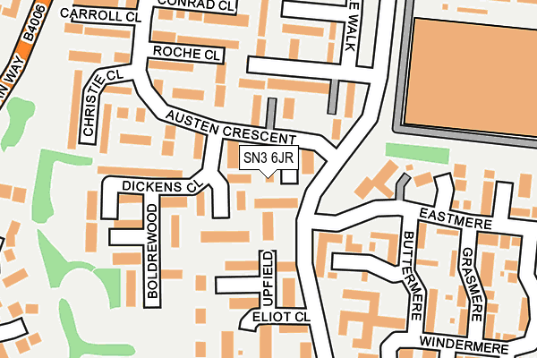 SN3 6JR map - OS OpenMap – Local (Ordnance Survey) SN3 6JR map - OS OpenMap – Local (Ordnance Survey)