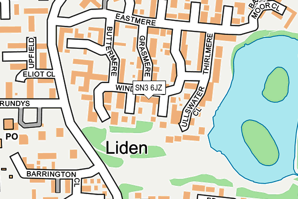 SN3 6JZ map - OS OpenMap – Local (Ordnance Survey) SN3 6JZ map - OS OpenMap – Local (Ordnance Survey)