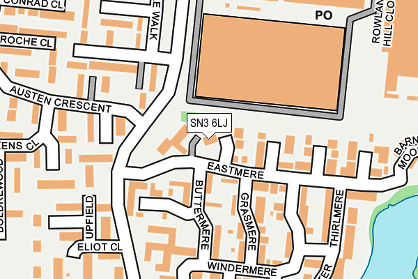 SN3 6LJ map - OS OpenMap – Local (Ordnance Survey) SN3 6LJ map - OS OpenMap – Local (Ordnance Survey)