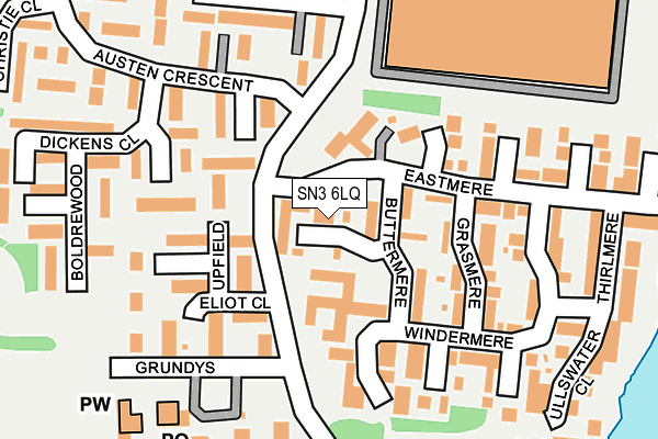 SN3 6LQ map - OS OpenMap – Local (Ordnance Survey) SN3 6LQ map - OS OpenMap – Local (Ordnance Survey)