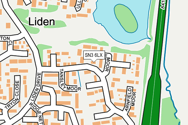 SN3 6LX map - OS OpenMap – Local (Ordnance Survey) SN3 6LX map - OS OpenMap – Local (Ordnance Survey)