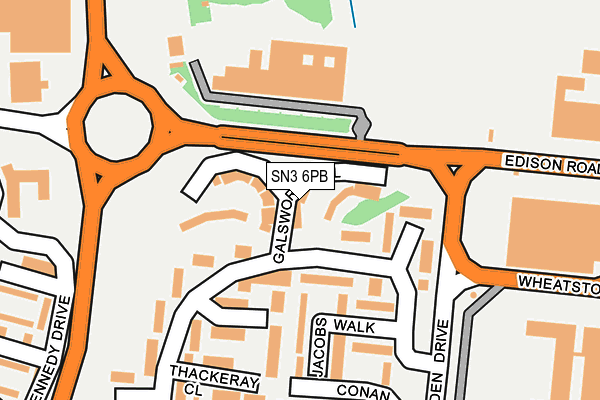 SN3 6PB map - OS OpenMap – Local (Ordnance Survey) SN3 6PB map - OS OpenMap – Local (Ordnance Survey)