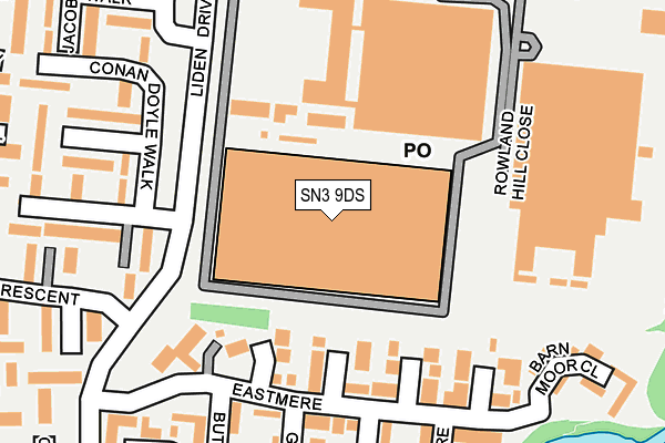 SN3 9DS map - OS OpenMap – Local (Ordnance Survey) SN3 9DS map - OS OpenMap – Local (Ordnance Survey)