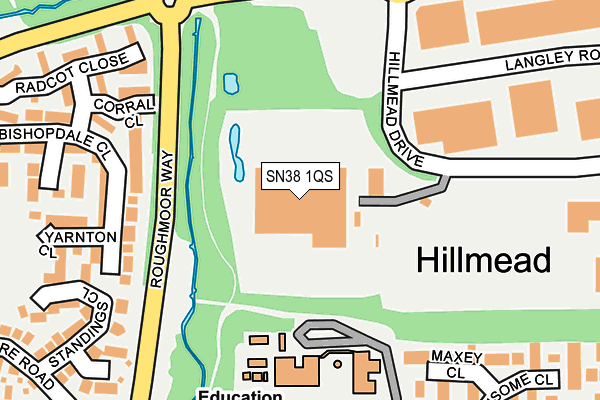 SN38 1QS map - OS OpenMap – Local (Ordnance Survey) SN38 1QS map - OS OpenMap – Local (Ordnance Survey)
