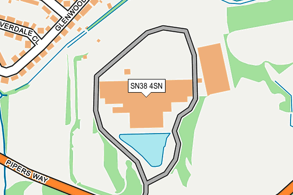 SN38 4SN map - OS OpenMap – Local (Ordnance Survey) SN38 4SN map - OS OpenMap – Local (Ordnance Survey)