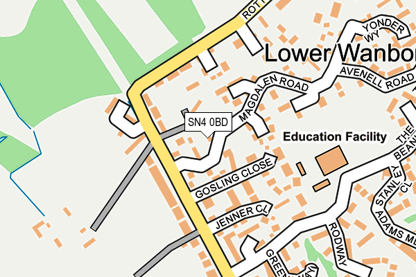 SN4 0BD map - OS OpenMap – Local (Ordnance Survey) SN4 0BD map - OS OpenMap – Local (Ordnance Survey)
