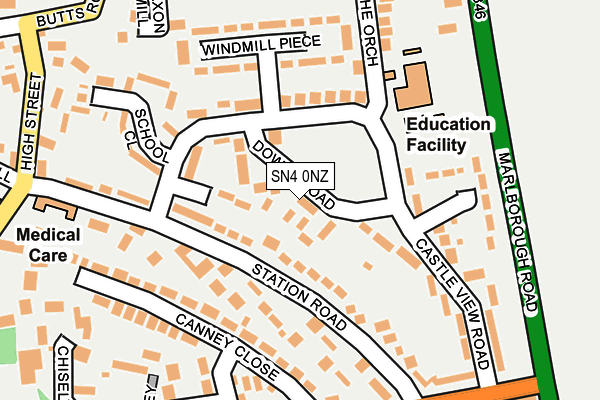 SN4 0NZ map - OS OpenMap – Local (Ordnance Survey) SN4 0NZ map - OS OpenMap – Local (Ordnance Survey)