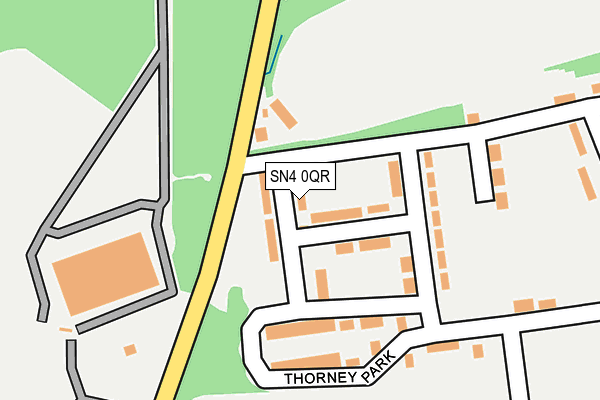 SN4 0QR map - OS OpenMap – Local (Ordnance Survey) SN4 0QR map - OS OpenMap – Local (Ordnance Survey)