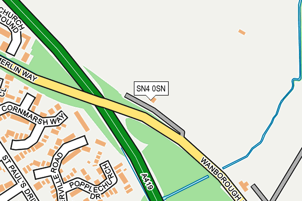 SN4 0SN map - OS OpenMap – Local (Ordnance Survey) SN4 0SN map - OS OpenMap – Local (Ordnance Survey)