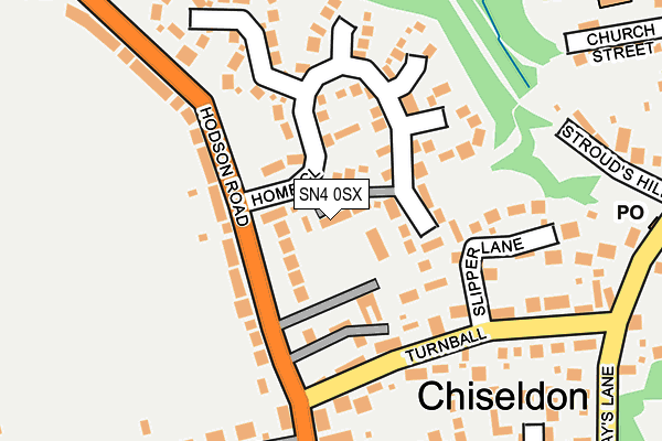 SN4 0SX map - OS OpenMap – Local (Ordnance Survey) SN4 0SX map - OS OpenMap – Local (Ordnance Survey)