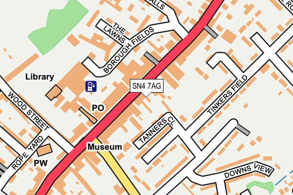 SN4 7AG map - OS OpenMap – Local (Ordnance Survey) SN4 7AG map - OS OpenMap – Local (Ordnance Survey)