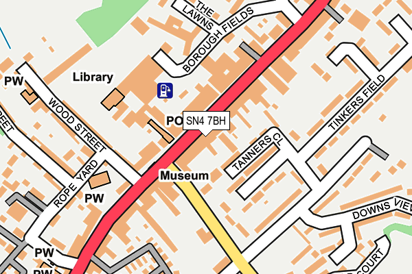 SN4 7BH map - OS OpenMap – Local (Ordnance Survey) SN4 7BH map - OS OpenMap – Local (Ordnance Survey)