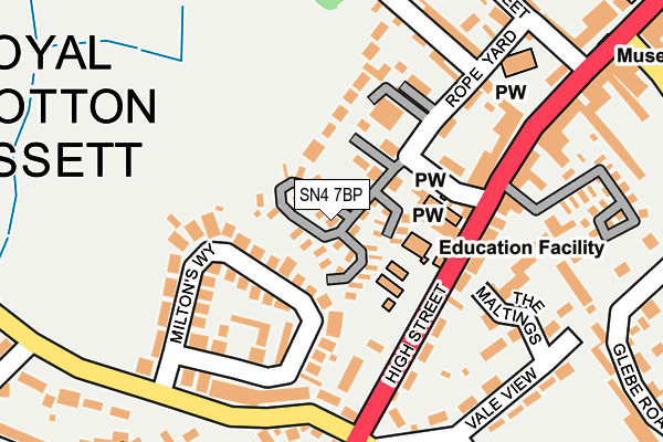 SN4 7BP map - OS OpenMap – Local (Ordnance Survey)