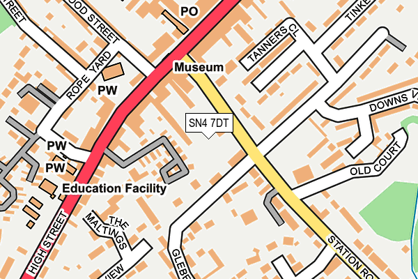 SN4 7DT map - OS OpenMap – Local (Ordnance Survey) SN4 7DT map - OS OpenMap – Local (Ordnance Survey)