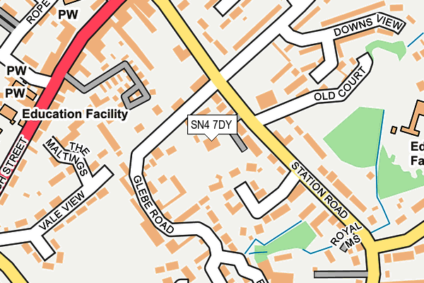 SN4 7DY map - OS OpenMap – Local (Ordnance Survey) SN4 7DY map - OS OpenMap – Local (Ordnance Survey)