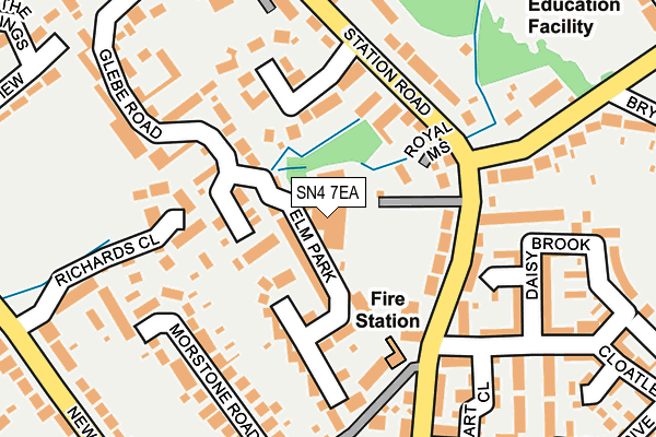 SN4 7EA map - OS OpenMap – Local (Ordnance Survey) SN4 7EA map - OS OpenMap – Local (Ordnance Survey)