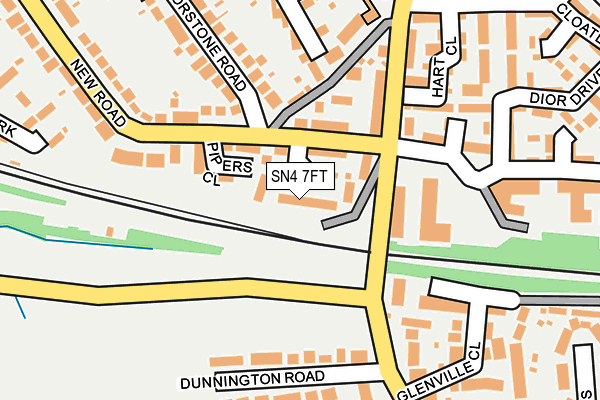 SN4 7FT map - OS OpenMap – Local (Ordnance Survey) SN4 7FT map - OS OpenMap – Local (Ordnance Survey)
