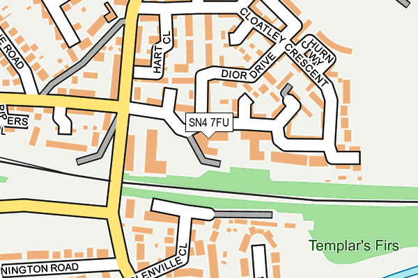 SN4 7FU map - OS OpenMap – Local (Ordnance Survey) SN4 7FU map - OS OpenMap – Local (Ordnance Survey)