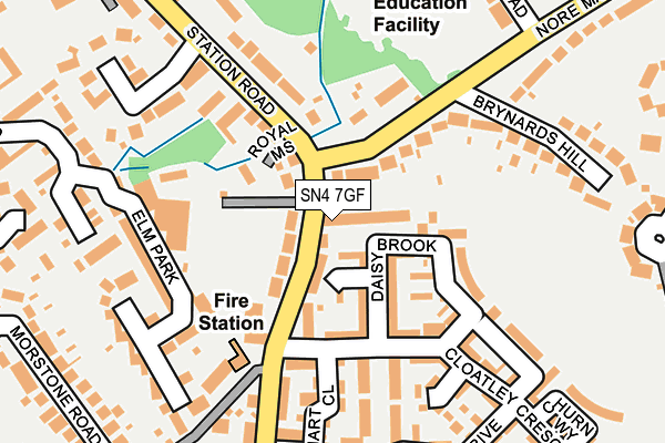 SN4 7GF map - OS OpenMap – Local (Ordnance Survey) SN4 7GF map - OS OpenMap – Local (Ordnance Survey)