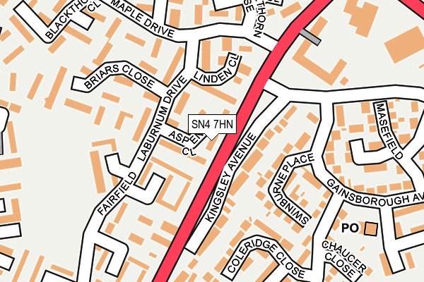 SN4 7HN map - OS OpenMap – Local (Ordnance Survey) SN4 7HN map - OS OpenMap – Local (Ordnance Survey)