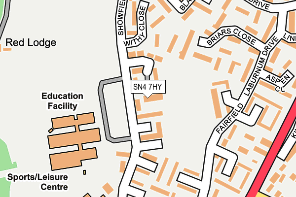 SN4 7HY map - OS OpenMap – Local (Ordnance Survey)
