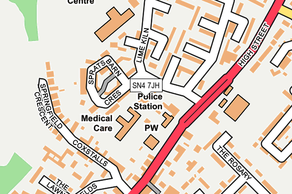 SN4 7JH map - OS OpenMap – Local (Ordnance Survey) SN4 7JH map - OS OpenMap – Local (Ordnance Survey)