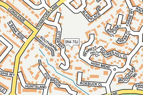 SN4 7SJ map - OS OpenMap – Local (Ordnance Survey) SN4 7SJ map - OS OpenMap – Local (Ordnance Survey)