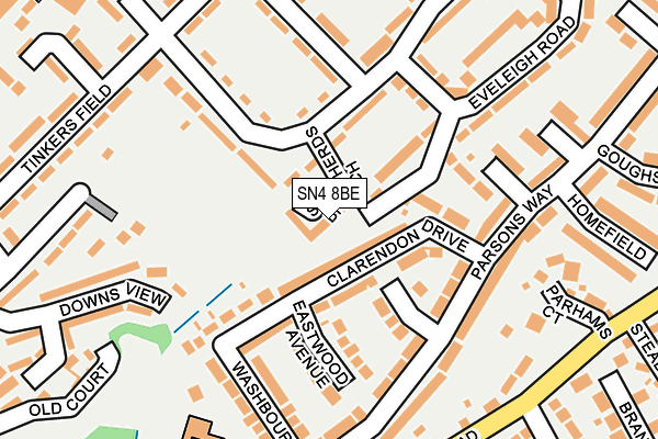 SN4 8BE map - OS OpenMap – Local (Ordnance Survey) SN4 8BE map - OS OpenMap – Local (Ordnance Survey)