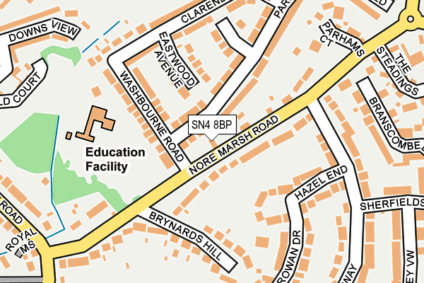SN4 8BP map - OS OpenMap – Local (Ordnance Survey)
