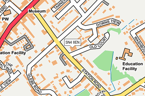 SN4 8EN map - OS OpenMap – Local (Ordnance Survey) SN4 8EN map - OS OpenMap – Local (Ordnance Survey)
