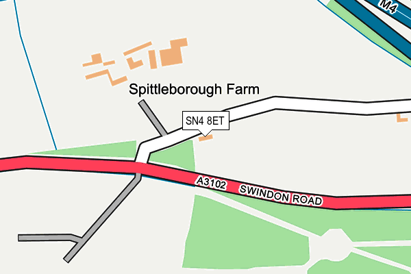 SN4 8ET map - OS OpenMap – Local (Ordnance Survey)