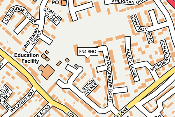 SN4 8HQ map - OS OpenMap – Local (Ordnance Survey) SN4 8HQ map - OS OpenMap – Local (Ordnance Survey)