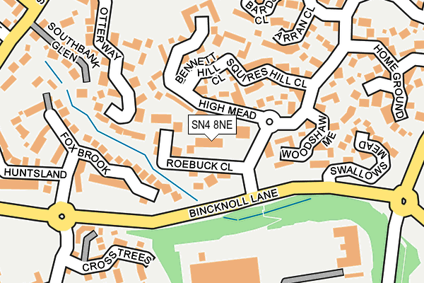 SN4 8NE map - OS OpenMap – Local (Ordnance Survey) SN4 8NE map - OS OpenMap – Local (Ordnance Survey)