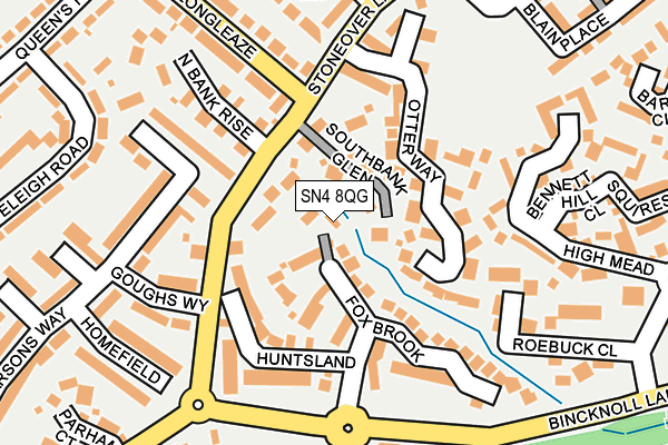 SN4 8QG map - OS OpenMap – Local (Ordnance Survey) SN4 8QG map - OS OpenMap – Local (Ordnance Survey)