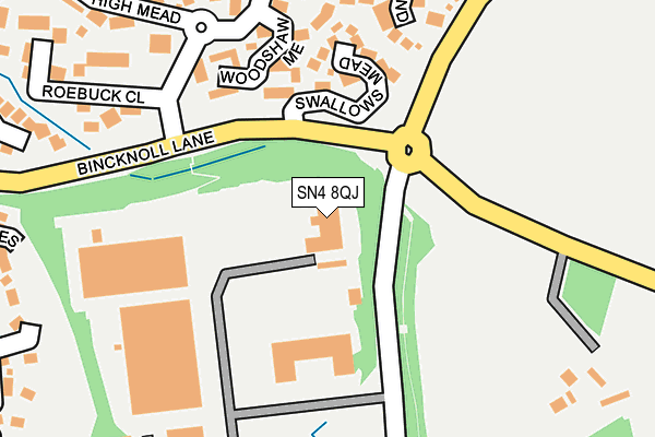 SN4 8QJ map - OS OpenMap – Local (Ordnance Survey) SN4 8QJ map - OS OpenMap – Local (Ordnance Survey)